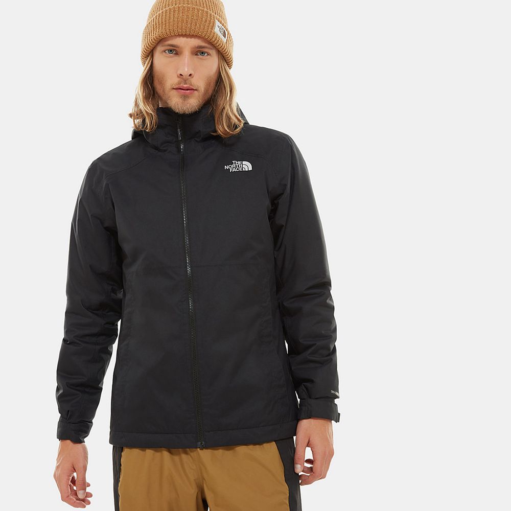 The North Face Insulated Jacket Mens Australia - The North Face Millerton Black Hiking (OXH-469371)